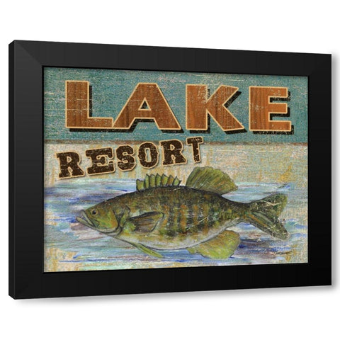 Lodge Get-a-Way Black Modern Wood Framed Art Print by Williams, Todd