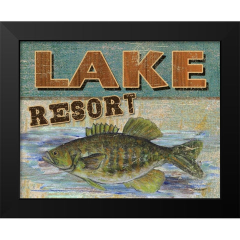 Lodge Get-a-Way Black Modern Wood Framed Art Print by Williams, Todd