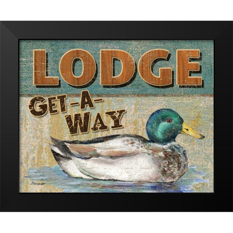 Lake Resort Black Modern Wood Framed Art Print by Williams, Todd