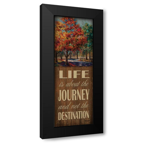 Life Journey Black Modern Wood Framed Art Print with Double Matting by Williams, Todd