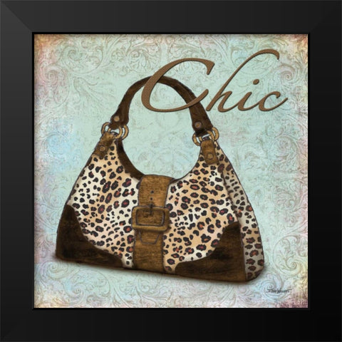 Blue Chic Purse Black Modern Wood Framed Art Print by Williams, Todd