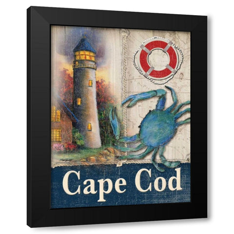 Cape Cod Black Modern Wood Framed Art Print by Williams, Todd