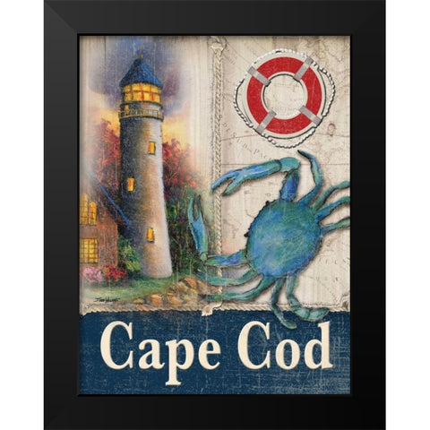 Cape Cod Black Modern Wood Framed Art Print by Williams, Todd