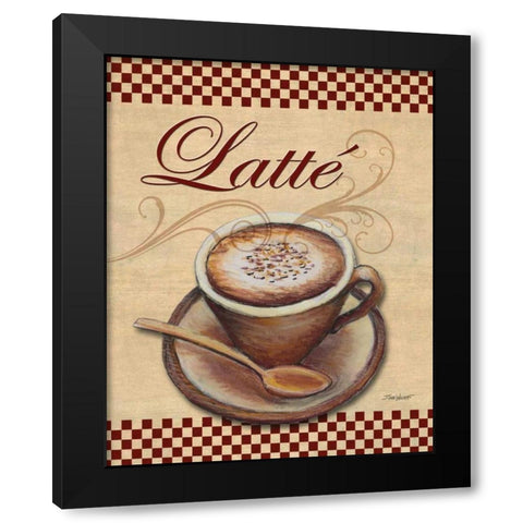 Cafe Latte Black Modern Wood Framed Art Print with Double Matting by Williams, Todd