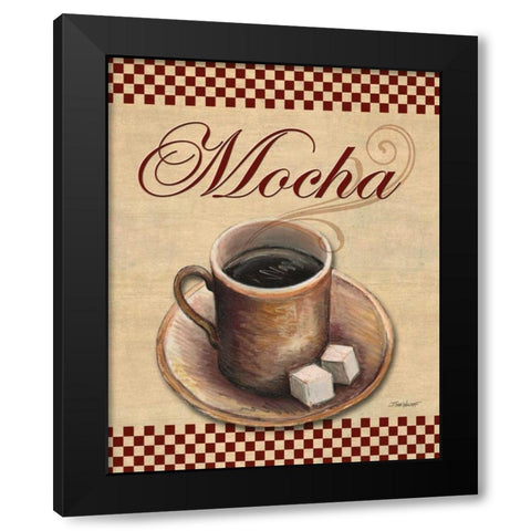 Cafe Mocha Black Modern Wood Framed Art Print with Double Matting by Williams, Todd