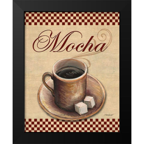 Cafe Mocha Black Modern Wood Framed Art Print by Williams, Todd