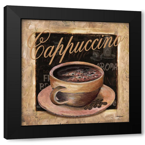 Cappuccino Black Modern Wood Framed Art Print by Williams, Todd