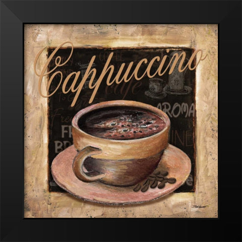Cappuccino Black Modern Wood Framed Art Print by Williams, Todd