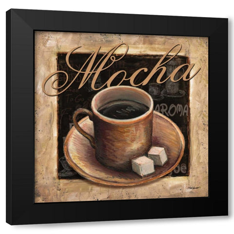 Mocha Black Modern Wood Framed Art Print by Williams, Todd