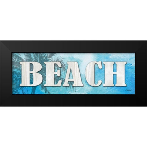 Beach Black Modern Wood Framed Art Print by Williams, Todd