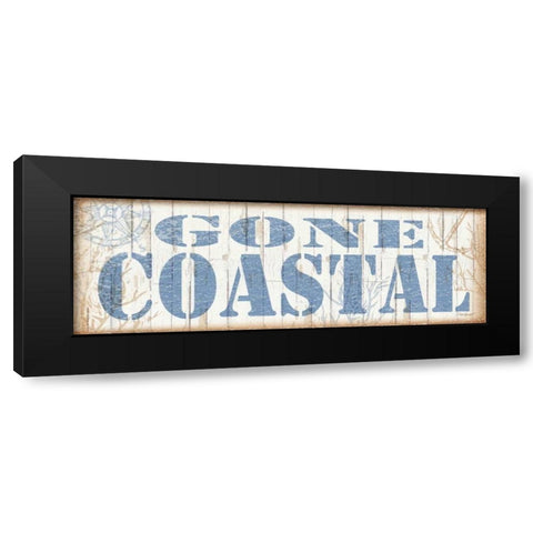 Gone Coastal Black Modern Wood Framed Art Print by Williams, Todd