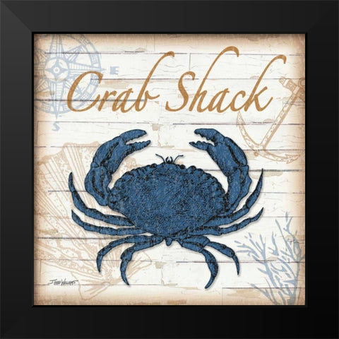 Aquatic Life I Black Modern Wood Framed Art Print by Williams, Todd