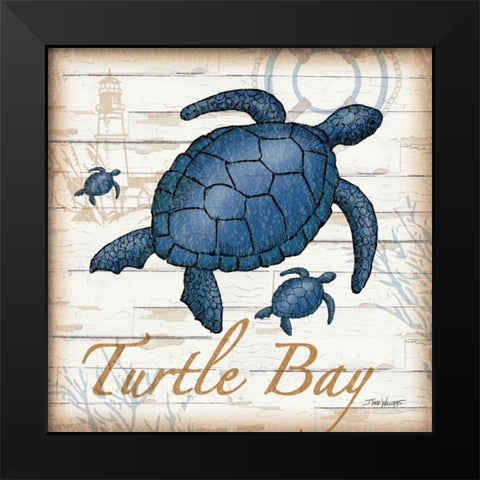 Aquatic Life III Black Modern Wood Framed Art Print by Williams, Todd