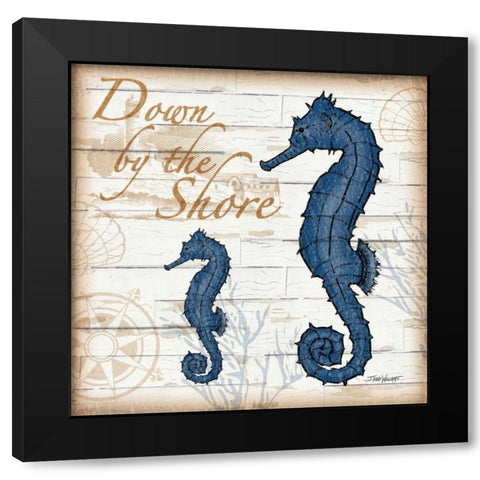 Aquatic Life IV Black Modern Wood Framed Art Print with Double Matting by Williams, Todd