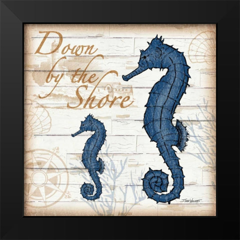 Aquatic Life IV Black Modern Wood Framed Art Print by Williams, Todd