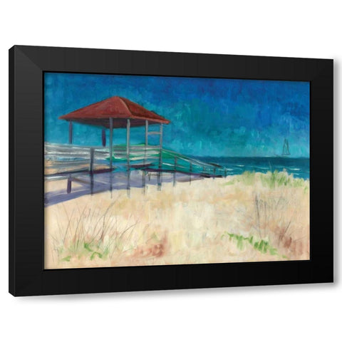 Coastal Black Modern Wood Framed Art Print by Williams, Todd