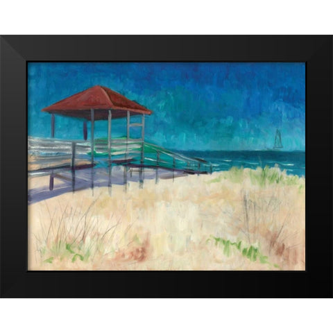 Coastal Black Modern Wood Framed Art Print by Williams, Todd