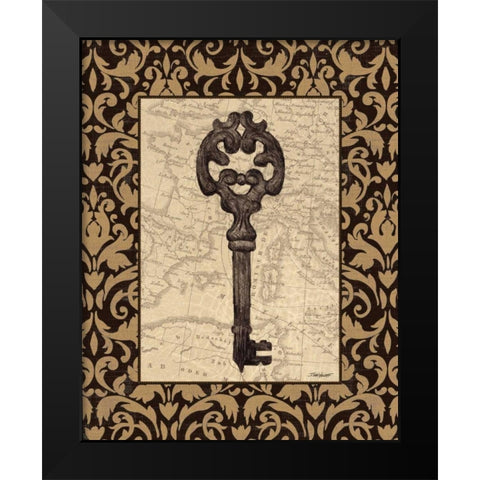 Old World Key I Black Modern Wood Framed Art Print by Williams, Todd