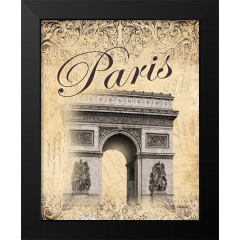 Paris II Black Modern Wood Framed Art Print by Williams, Todd