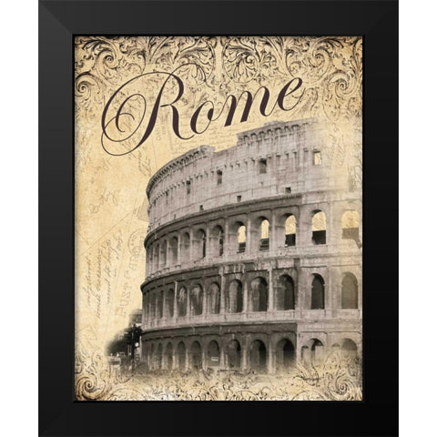 Rome Black Modern Wood Framed Art Print by Williams, Todd