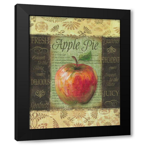 Apple Pie Black Modern Wood Framed Art Print with Double Matting by Williams, Todd