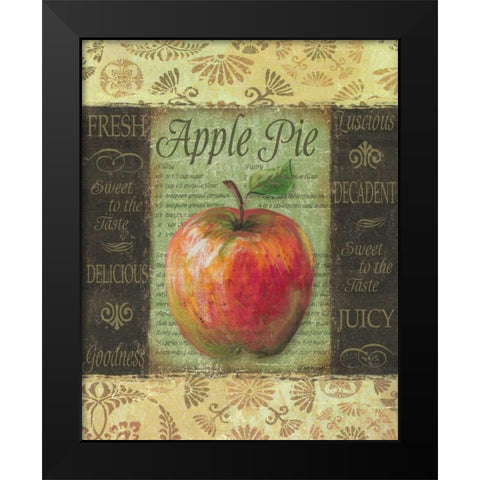 Apple Pie Black Modern Wood Framed Art Print by Williams, Todd