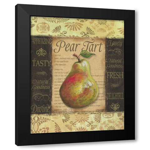 Pear Tart Black Modern Wood Framed Art Print by Williams, Todd