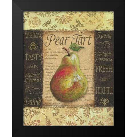 Pear Tart Black Modern Wood Framed Art Print by Williams, Todd