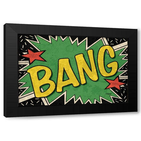 Bang Black Modern Wood Framed Art Print by Williams, Todd
