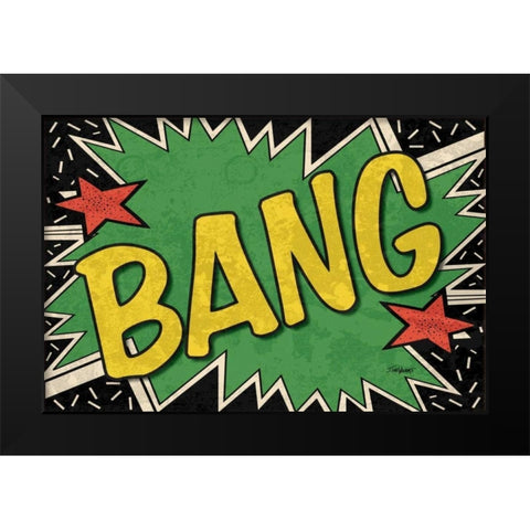Bang Black Modern Wood Framed Art Print by Williams, Todd