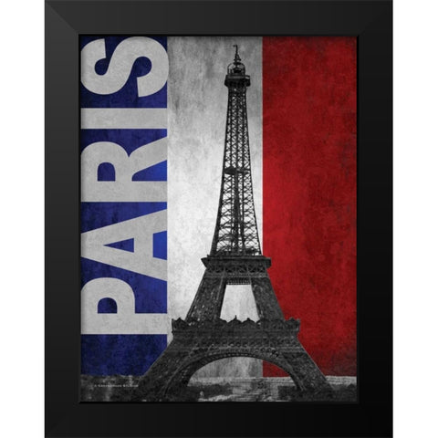 Paris Black Modern Wood Framed Art Print by Williams, Todd