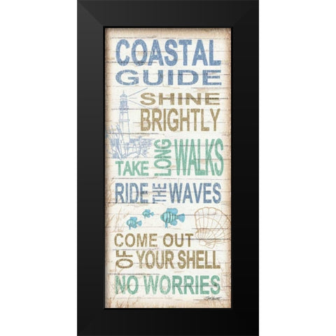 Coastal Guide Black Modern Wood Framed Art Print by Williams, Todd