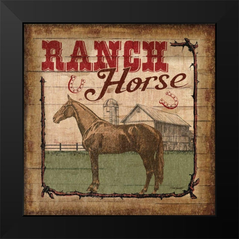 Nostalgic Farm IV Black Modern Wood Framed Art Print by Williams, Todd