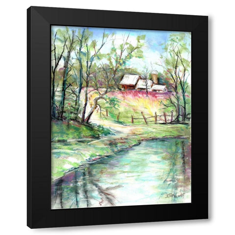 George Washington Carver Pond Black Modern Wood Framed Art Print with Double Matting by Williams, Todd