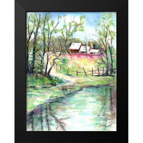 George Washington Carver Pond Black Modern Wood Framed Art Print by Williams, Todd