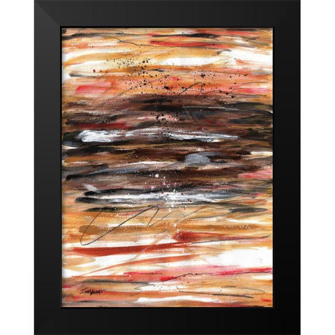 Spice Tones Align II Black Modern Wood Framed Art Print by Williams, Todd