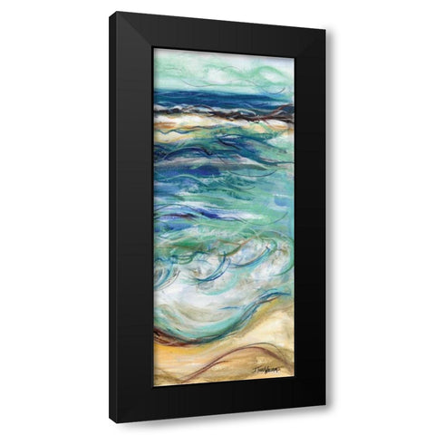 Coastal Abstract II Black Modern Wood Framed Art Print by Williams, Todd