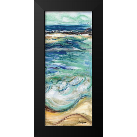 Coastal Abstract II Black Modern Wood Framed Art Print by Williams, Todd