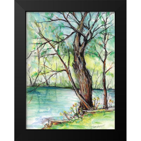The Banks of Shoal Creek Black Modern Wood Framed Art Print by Williams, Todd