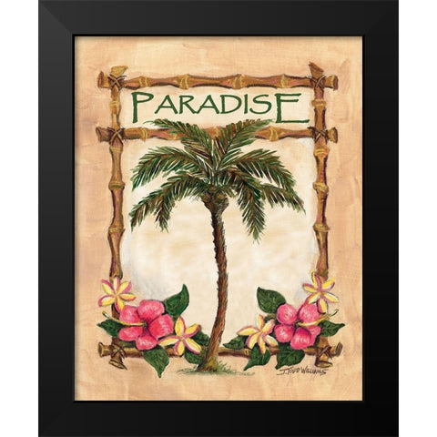 Paradise Palm Black Modern Wood Framed Art Print by Williams, Todd