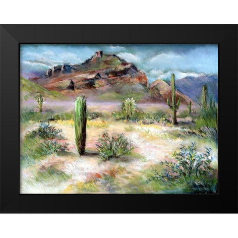 Red Mountain Black Modern Wood Framed Art Print by Williams, Todd