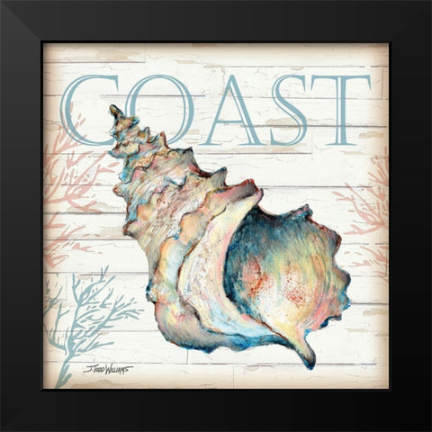 Coast Shell Black Modern Wood Framed Art Print by Williams, Todd