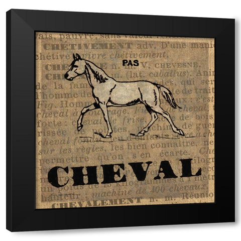 Cheval Black Modern Wood Framed Art Print with Double Matting by Ven Vertloh, Lisa