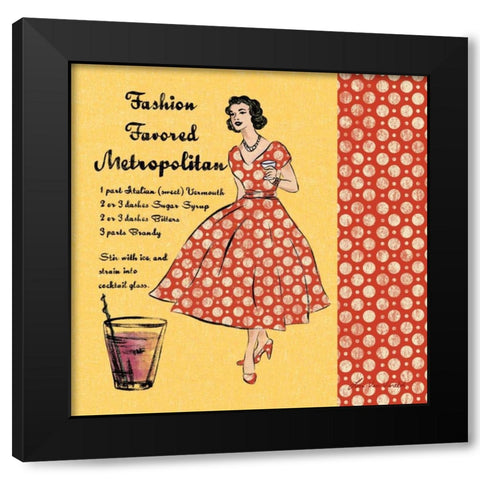 Metropolitan Black Modern Wood Framed Art Print with Double Matting by Ven Vertloh, Lisa