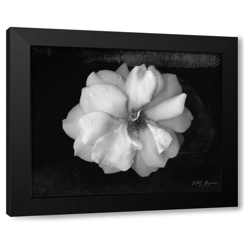 Wild Rose Black Modern Wood Framed Art Print with Double Matting by Geyman, Vitaly