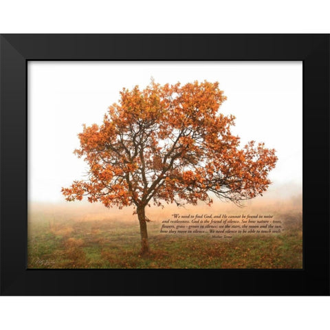 Silent Oak Black Modern Wood Framed Art Print by Geyman, Vitaly