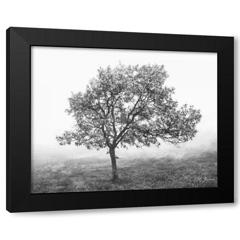 Burning Oak I Black Modern Wood Framed Art Print with Double Matting by Geyman, Vitaly