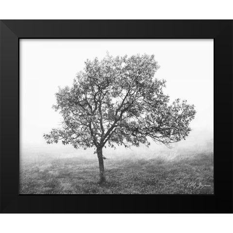 Burning Oak I Black Modern Wood Framed Art Print by Geyman, Vitaly