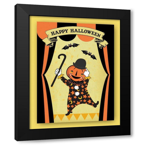 Dr. Crow III Black Modern Wood Framed Art Print by Woo, Teresa