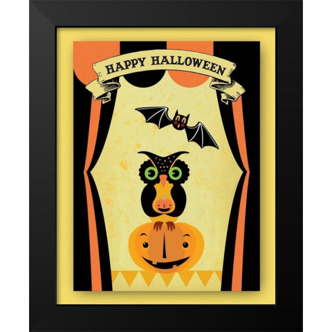 Dr. Crow IV Black Modern Wood Framed Art Print by Woo, Teresa